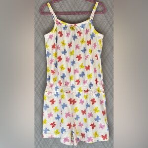 baby Gap - Girls butterfly print sleeveless romper (Size 5t) NWT